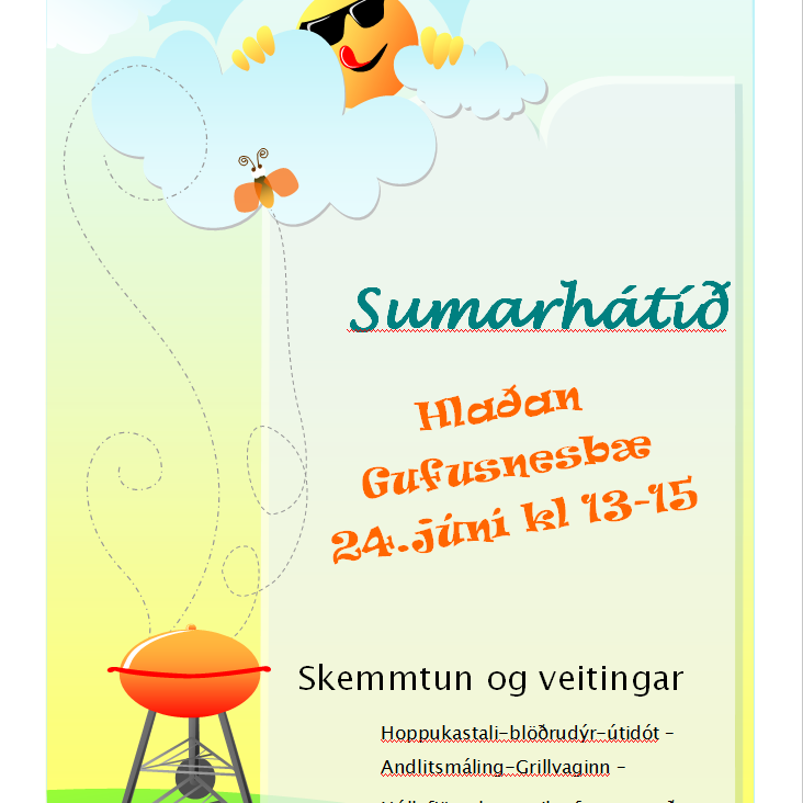Sumarhátíð félagsins 24.júní 2017.