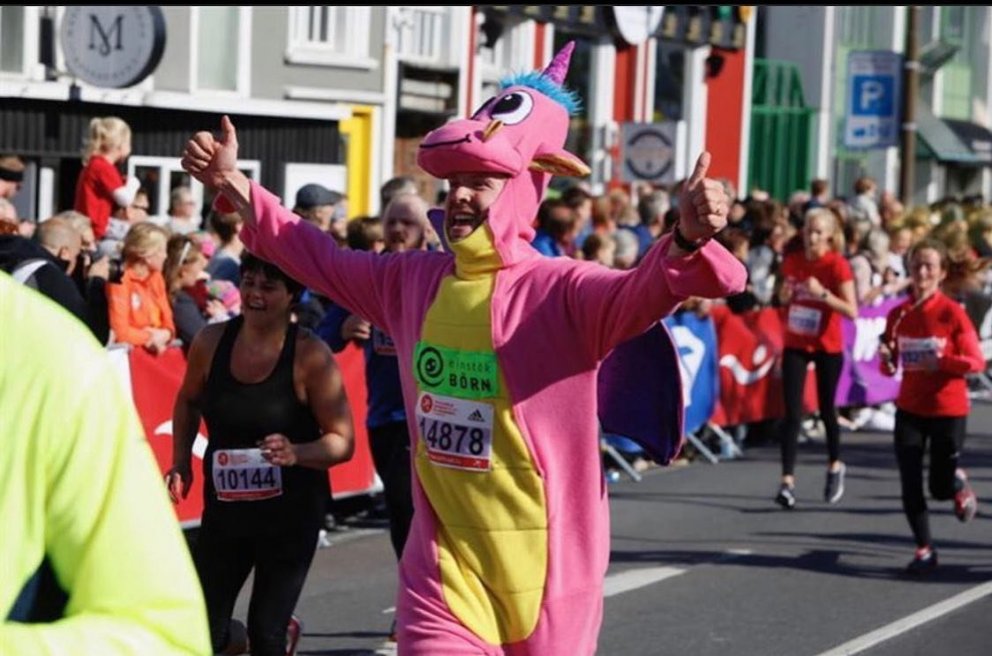 Dreki Einstakra barna tekur þátt í Reykjavíkurmaraþoninu