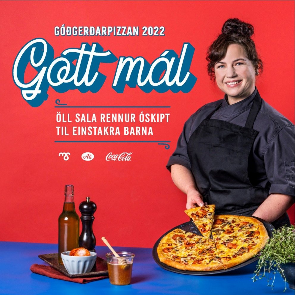 Góðgerðar pizza Domios 2022