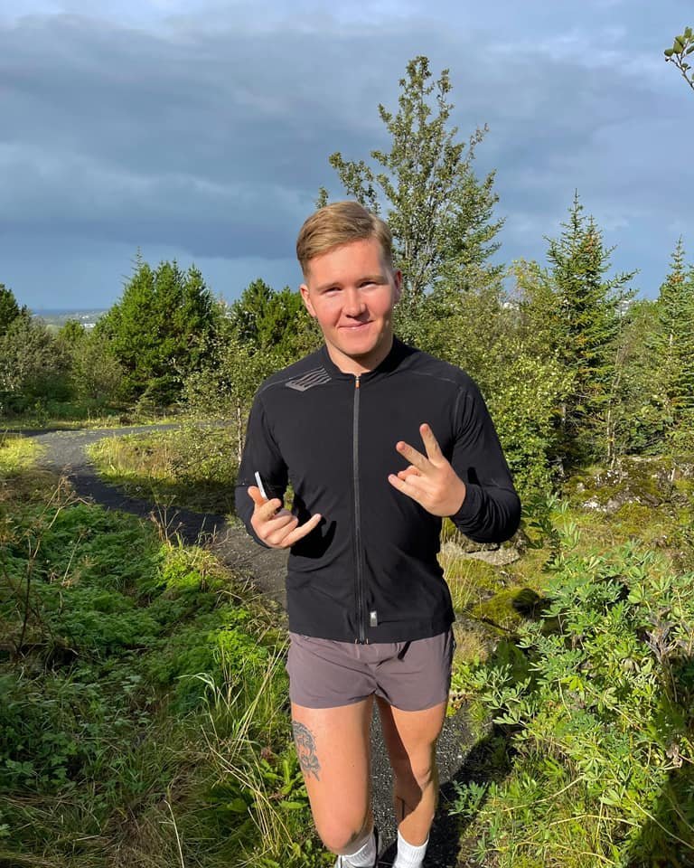 Bjartur Norðfjörð hefur lokið hlaupinu sínu!