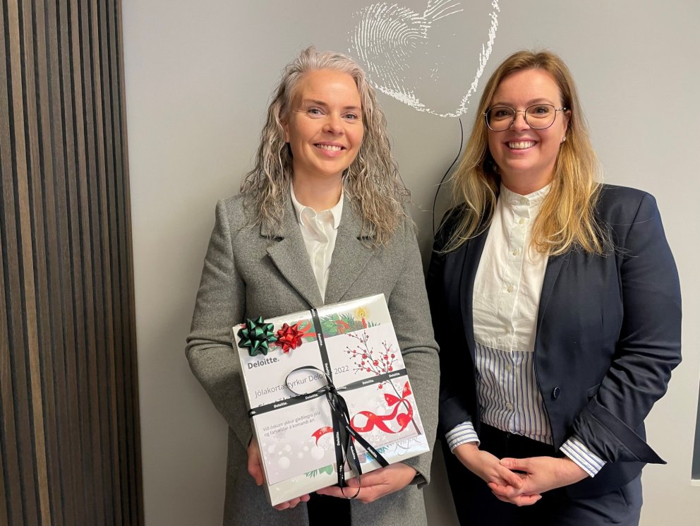 Ingibjörg Björnsdóttir, Einstökum börnum og María Skúladóttir, markaðs- og samfélagsmiðlastjóri Delo…