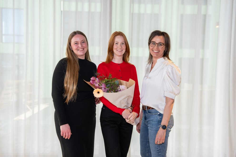 Kristín Halldóra Halldórsdóttir, Hafdís Ragnarsdóttir og Kristjana Milla Snorradóttir eru á myndinni