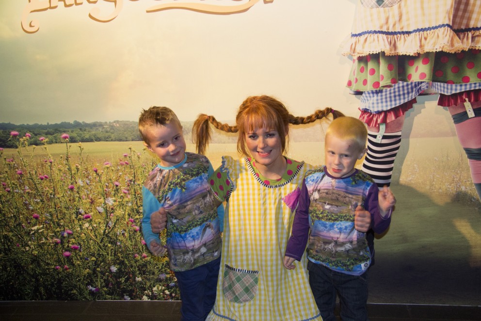 Einstök börn fóru saman á Línu Langsokk