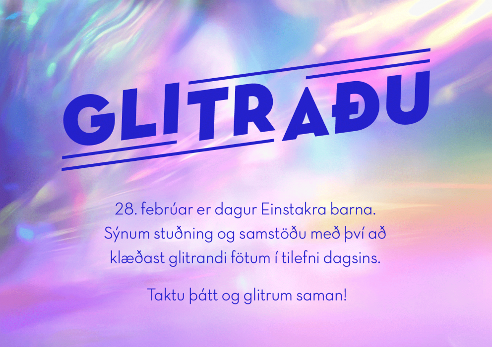 Glitraðu með okkur 28 feb -