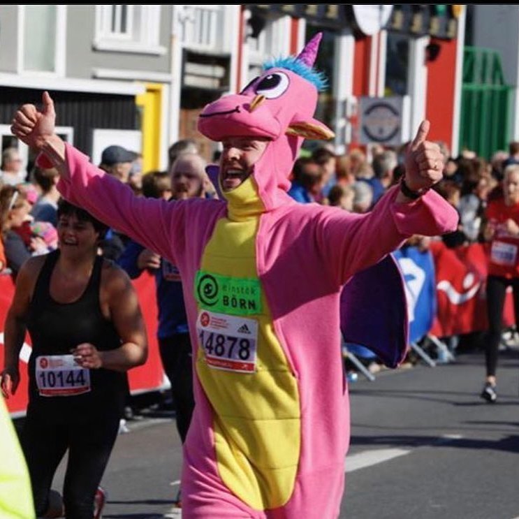 Dreki Einstakra barna tekur þátt í Reykjavíkurmaraþoninu