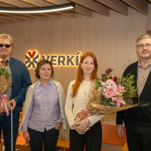 Sigþór U. Hallfreðsson starfsmaður Verkís og fulltrúi Blindrafélagssins, Hugrún Gunnarsdóttir frá Ve&hellip;