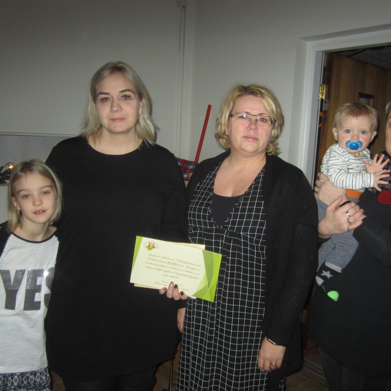 Styrkur til félagsins frá Starfsmönnum á Leikskólanum Norðurbergi.