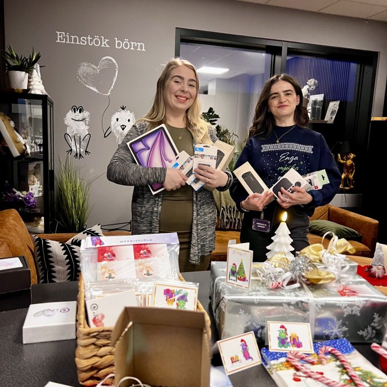 Ingibjörg Ólafs og Ella Georgesdóttir