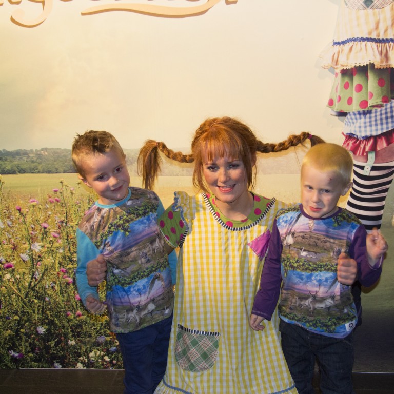 Einstök börn fóru saman á Línu Langsokk