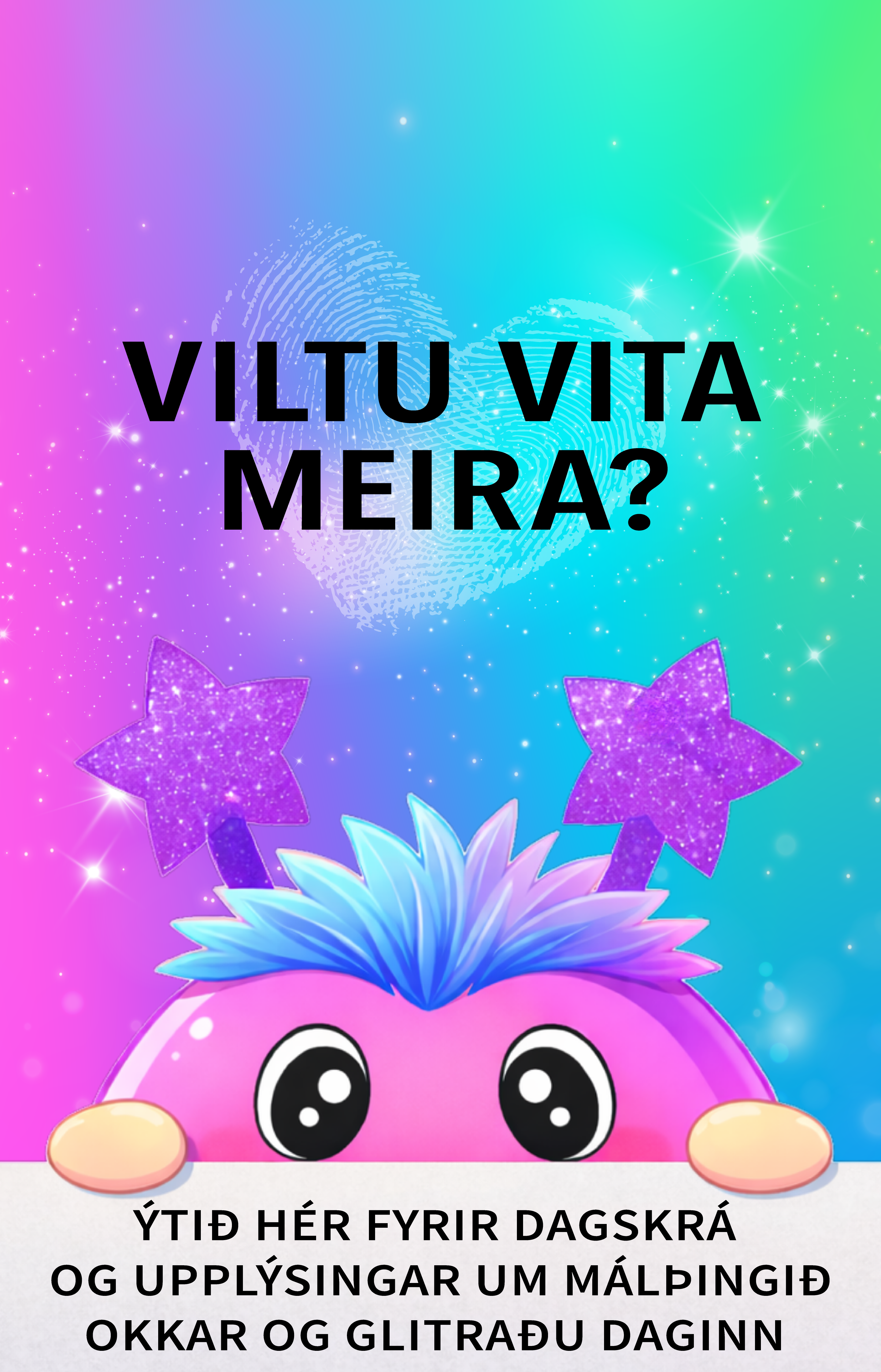 Dagskrá og upplýsingar um Málþing og Glitraðu daginn